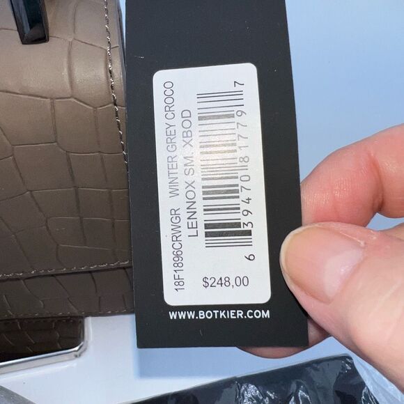 BOTKIER NEW YORK Small Lennox Croc-Embossed Leather Crossbody - Picture 4 of 16